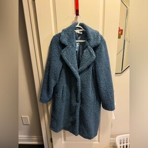 Beautiful Blue Teddy Coat Great Condition
